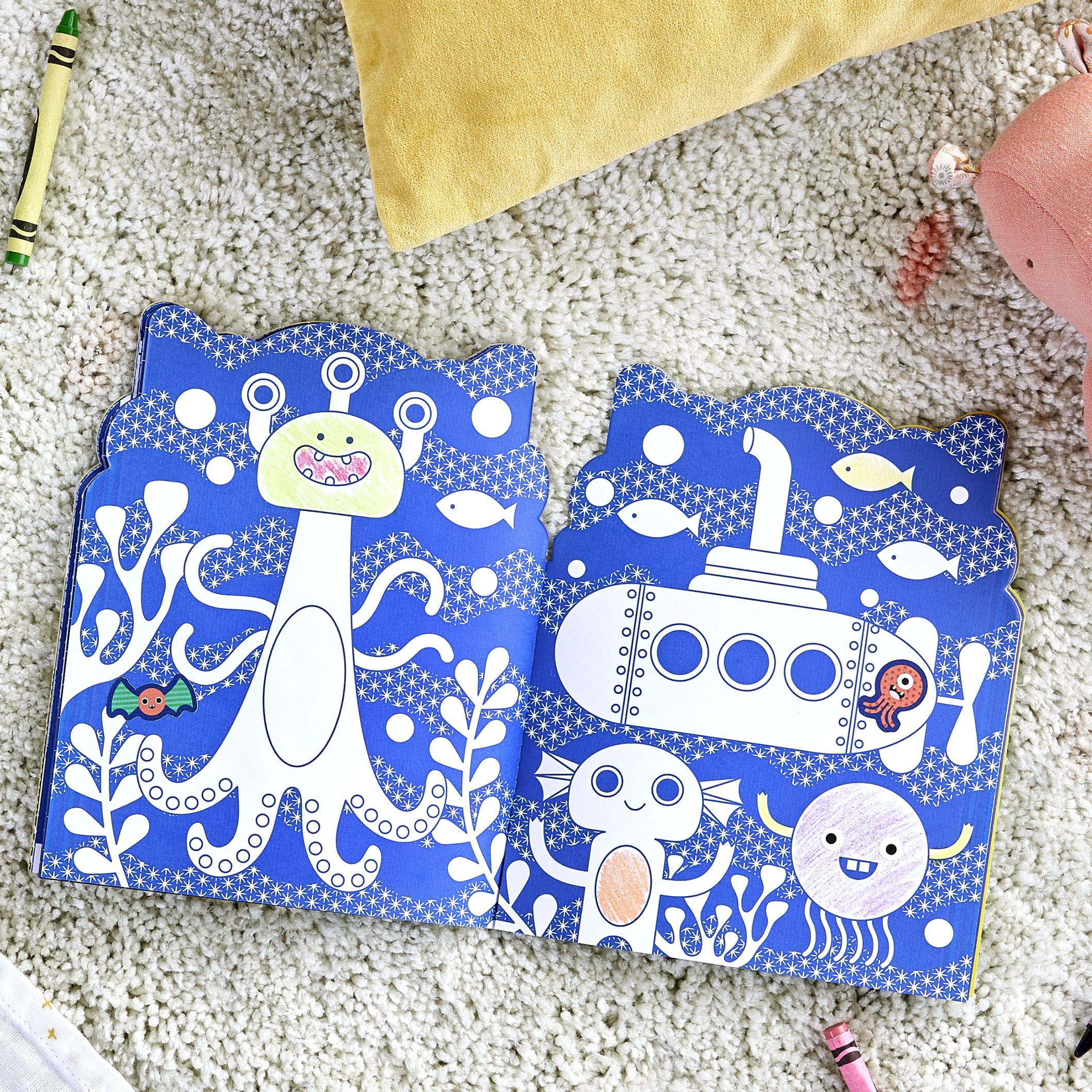 Monsters Coloring Book and Stickers by Petit Collage - Image 3