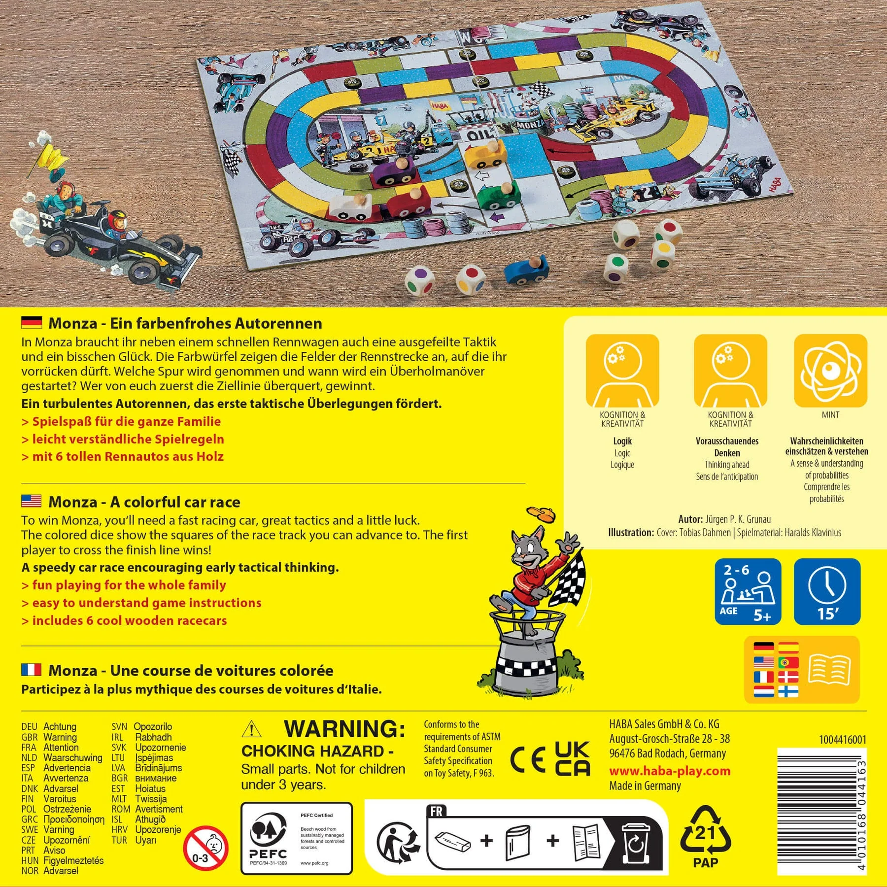 Monza Car Racing Board Game by Haba - Image 5