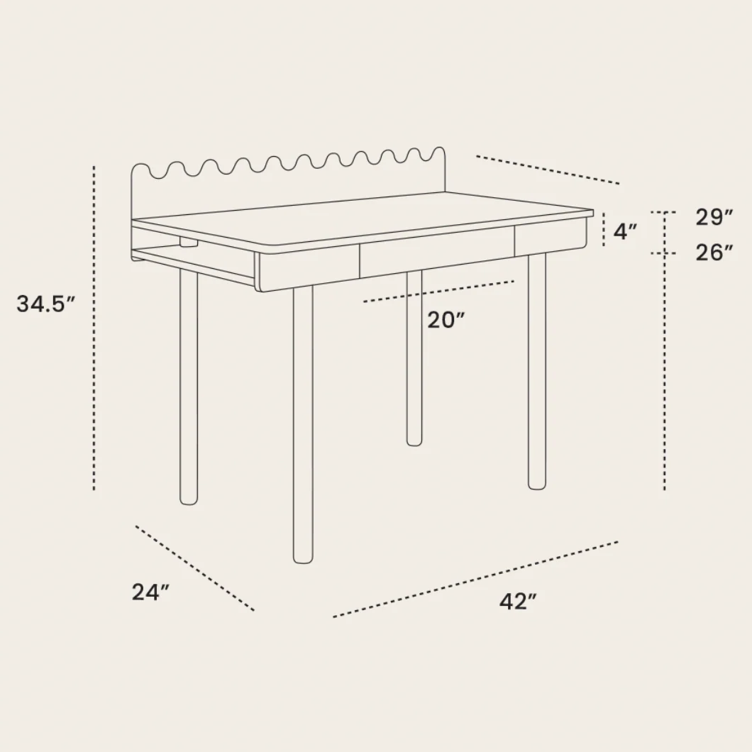 Moss Desk - Birch by Oeuf - Image 11