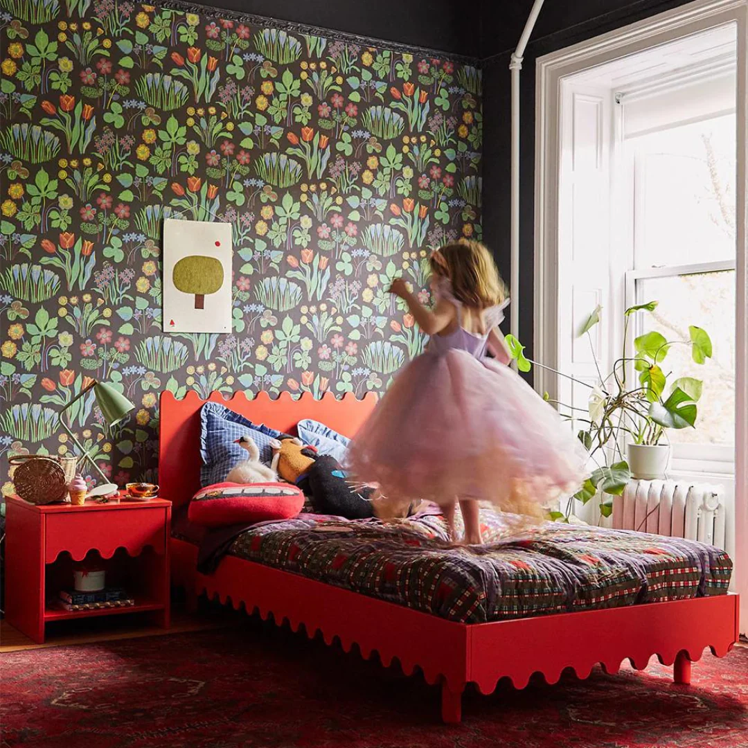 Moss Twin Bed - Red by Oeuf - Image 7