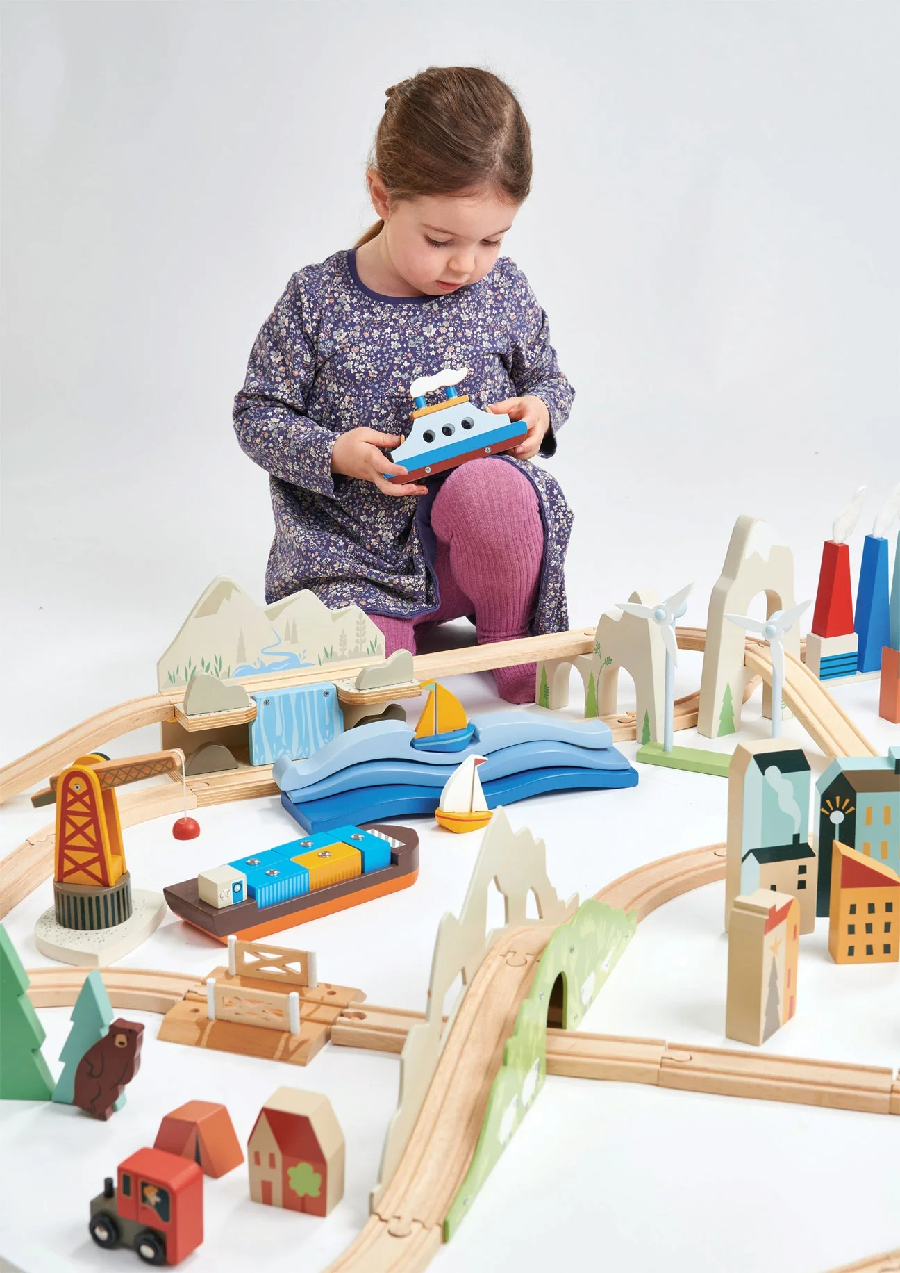 Mountain View Train Set by Tender Leaf Toys - Image 10