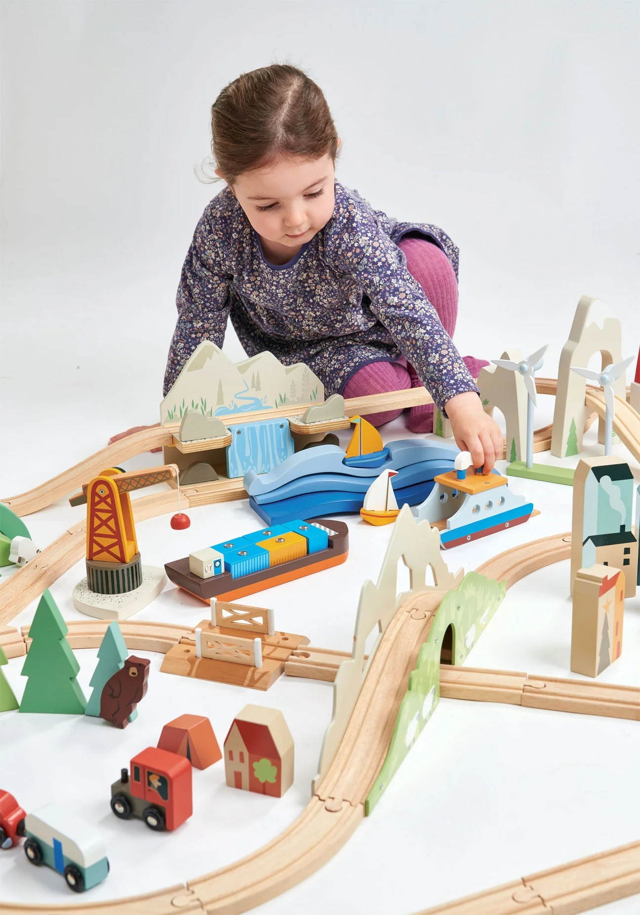 Mountain View Train Set by Tender Leaf Toys - Image 9
