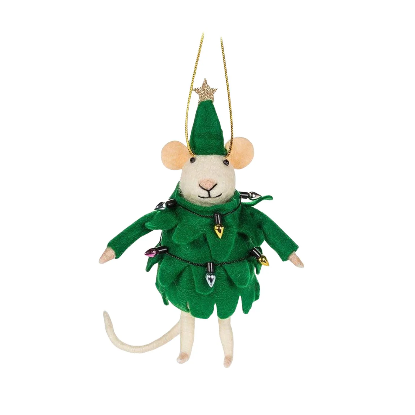 Mouse in Tree Suit Ornament by Abbott
