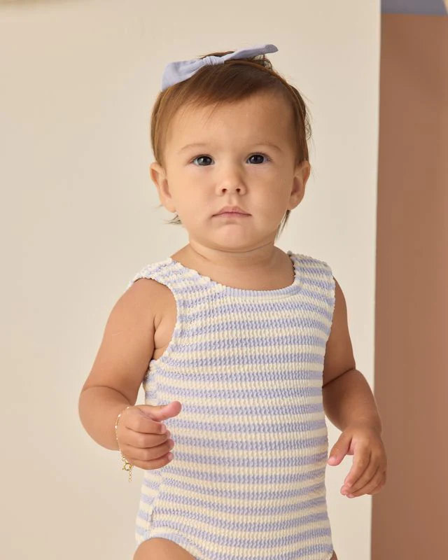 Moxie One-Piece - Periwinkle Stripe by Rylee + Cru - Image 2
