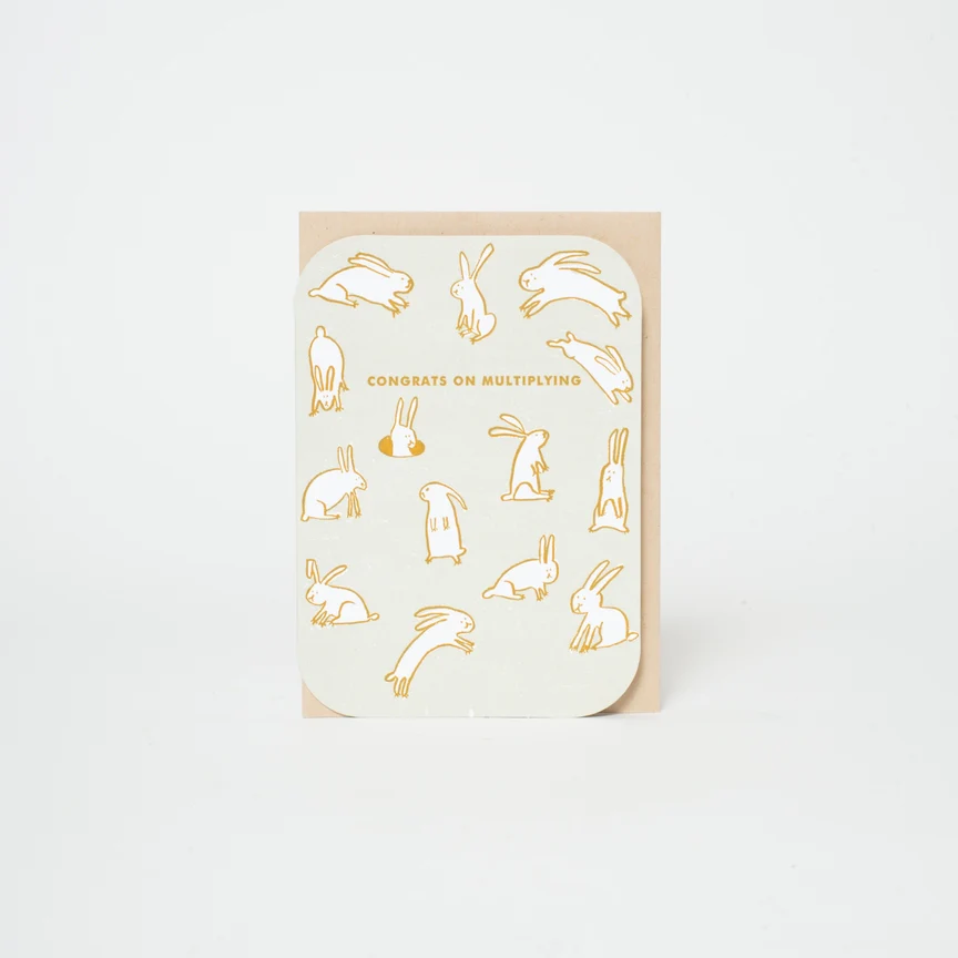 Multiplying Baby Rabbits Card by Egg Press - Image 2