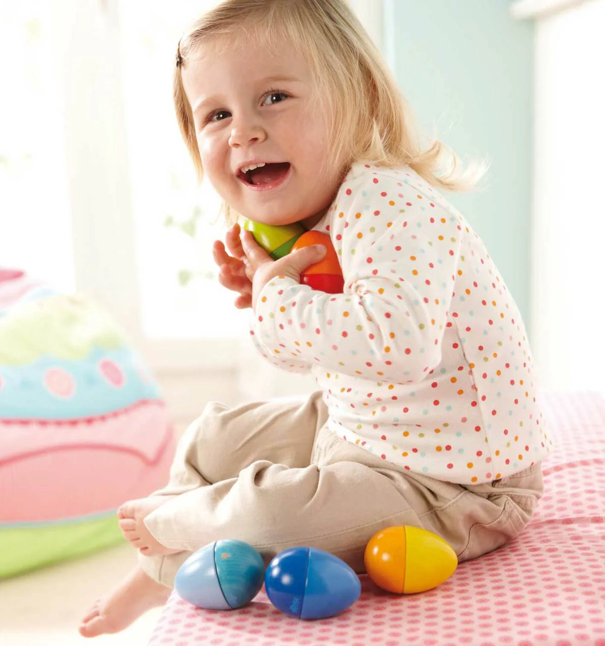 Wooden Musical Eggs - Set of 5 by Haba - Image 4