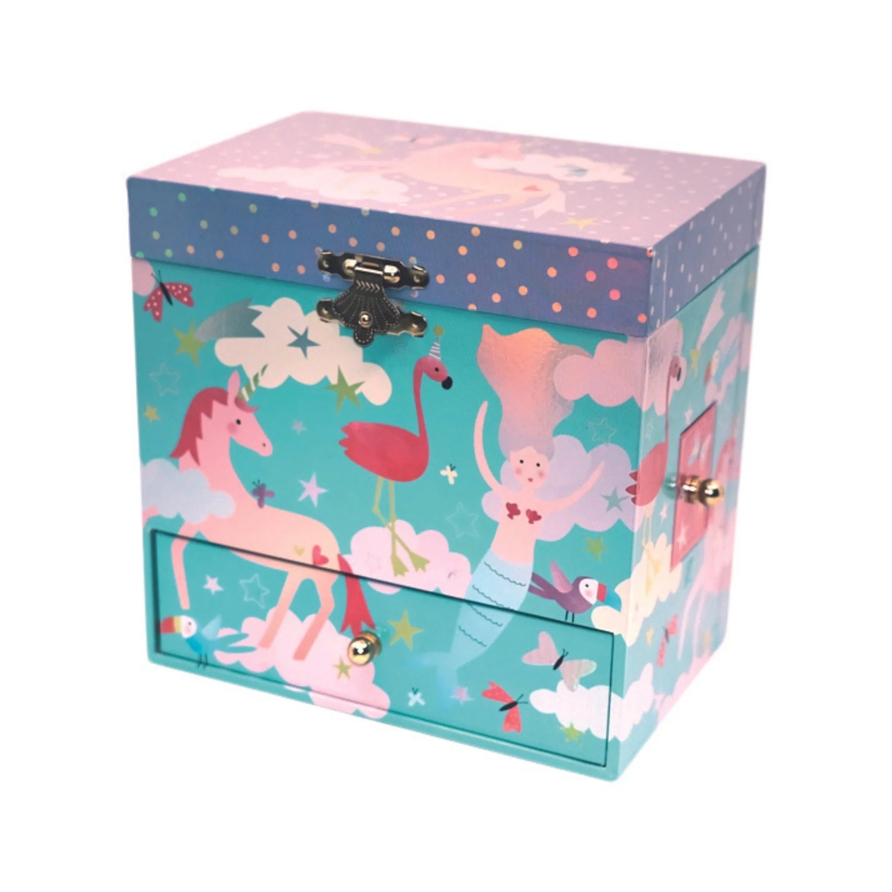 Musical Jewelry Box with 3 Drawers - Fantasy by Floss & Rock