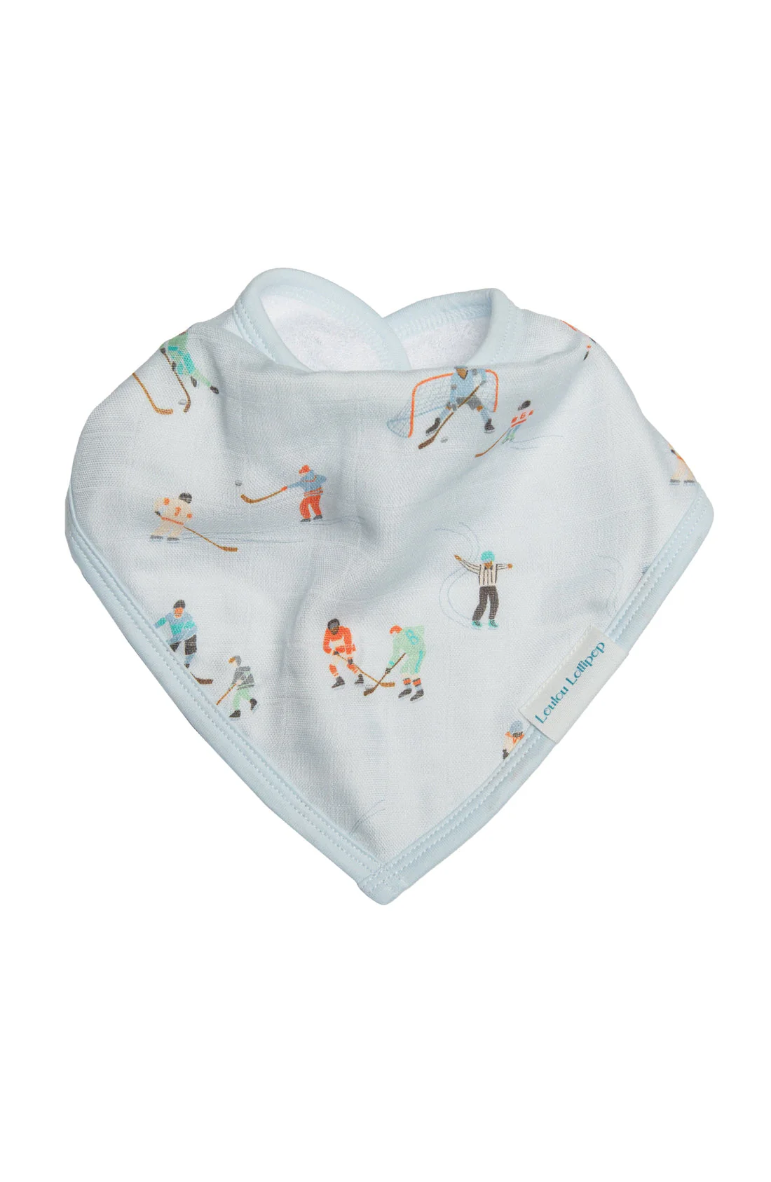 Muslin Bandana Bib Set - Ice Hockey by Loulou Lollipop - Image 3