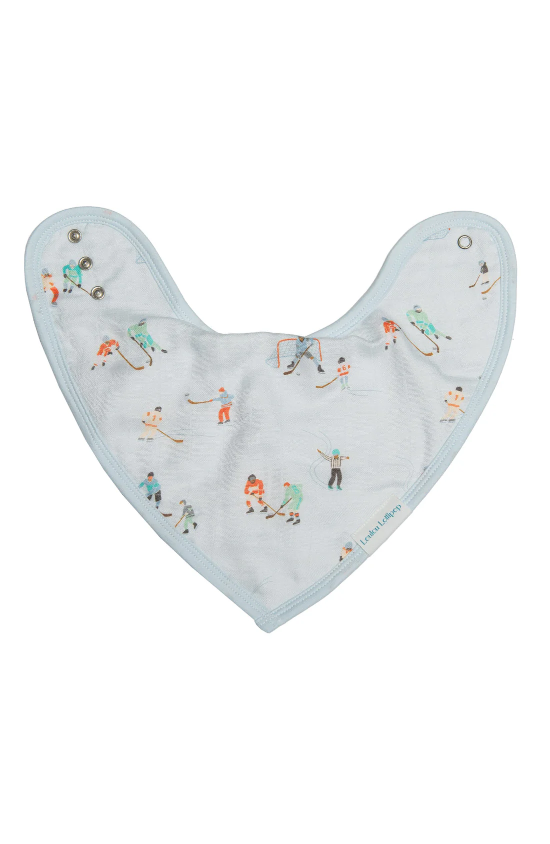 Muslin Bandana Bib Set - Ice Hockey by Loulou Lollipop - Image 4