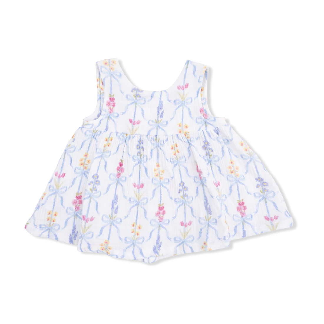 Muslin Dress with Bow and Bloomer - Ribbon Bouquets by Angel Dear - Image 2