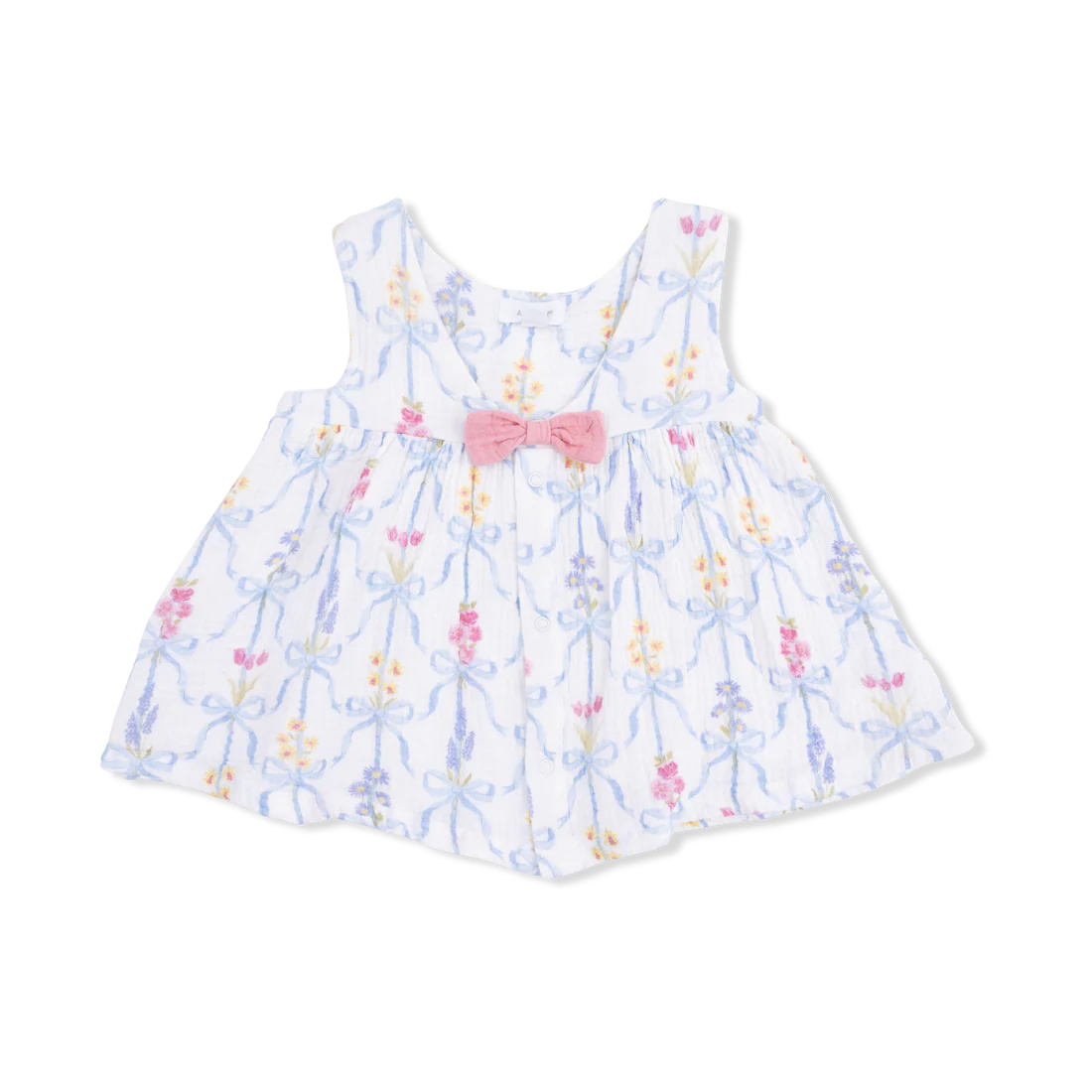 Muslin Dress with Bow and Bloomer - Ribbon Bouquets by Angel Dear - Image 3