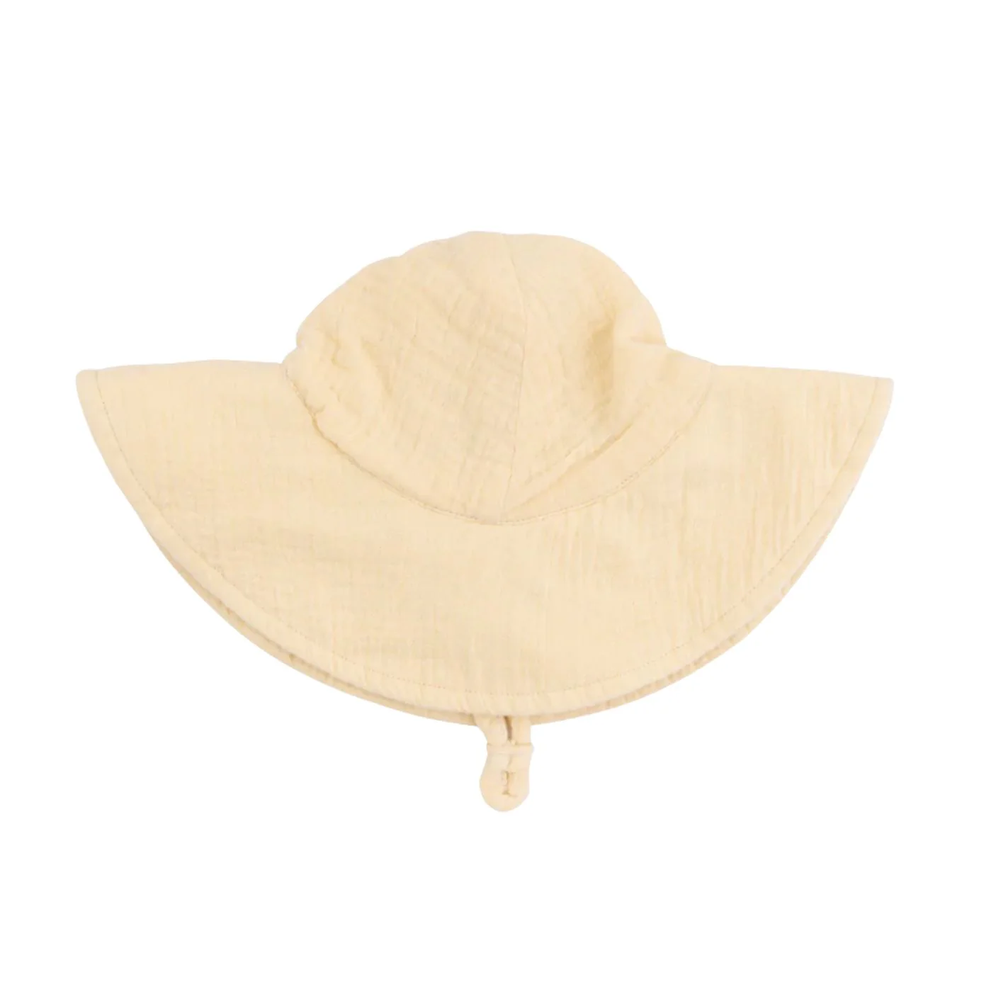 Muslin Wide Brim Sun Hat - Italian Straw by Angel Dear