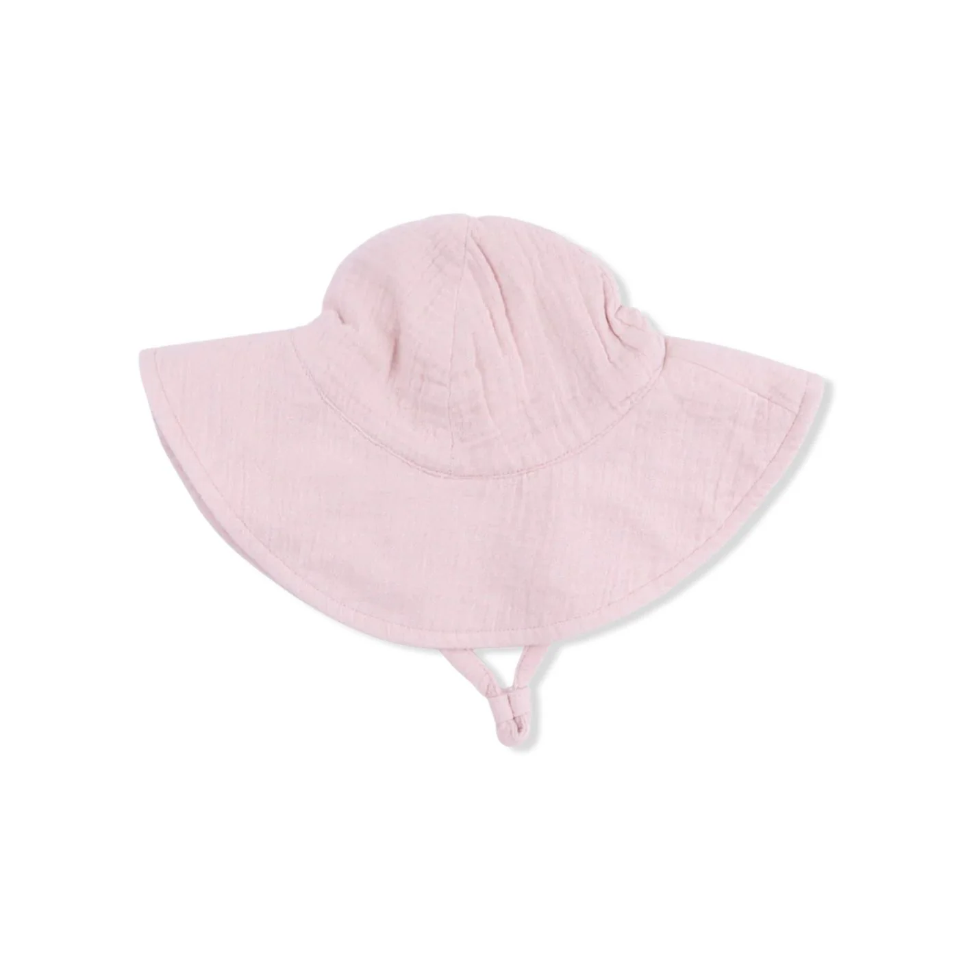 Muslin Wide Brim Sun Hat - Lotus by Angel Dear