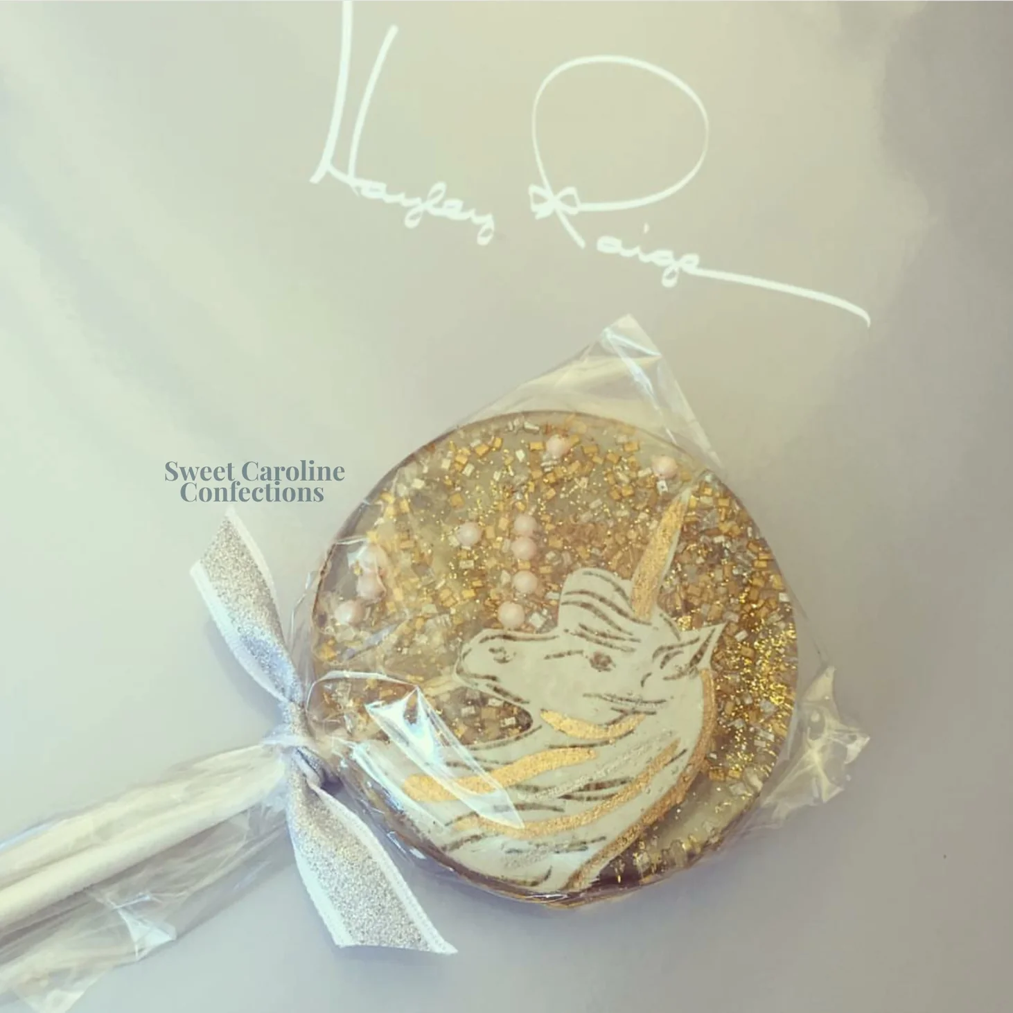 Mystical Pony Lollipop - Strawberry by Sweet Caroline Confections - Image 2