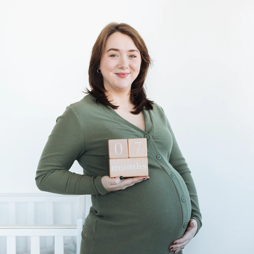 Natural Wooden Milestone Blocks Photo Prop by Pearhead - Image 6