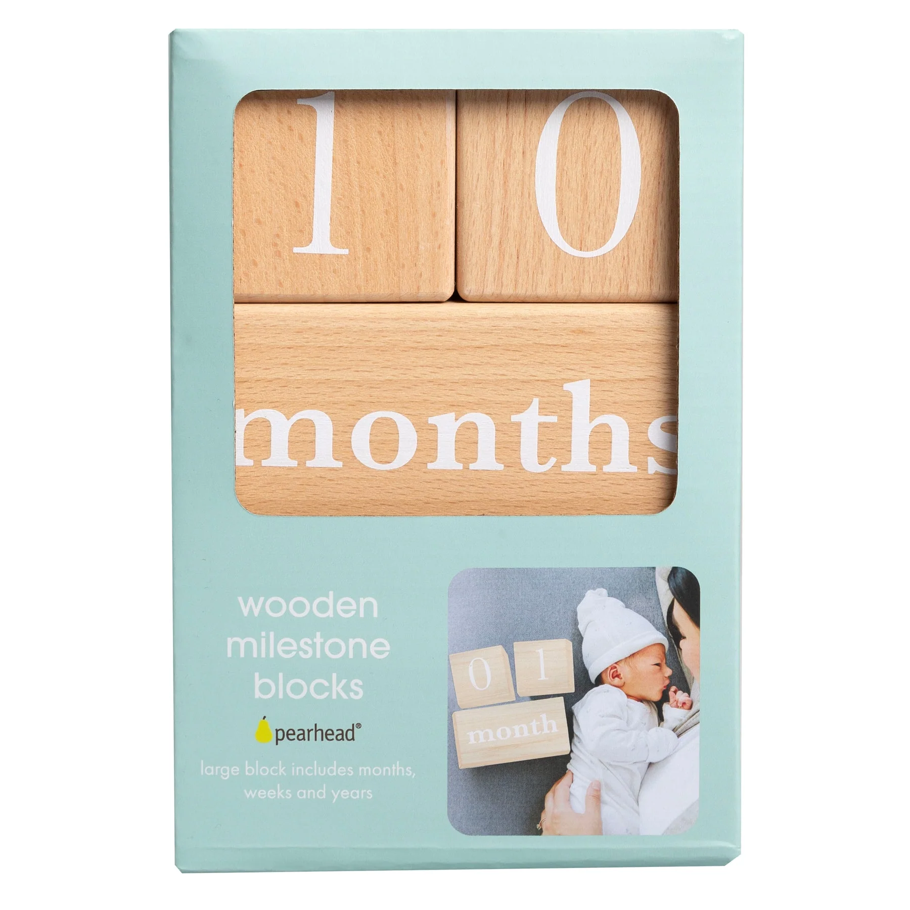 Natural Wooden Milestone Blocks Photo Prop by Pearhead - Image 9