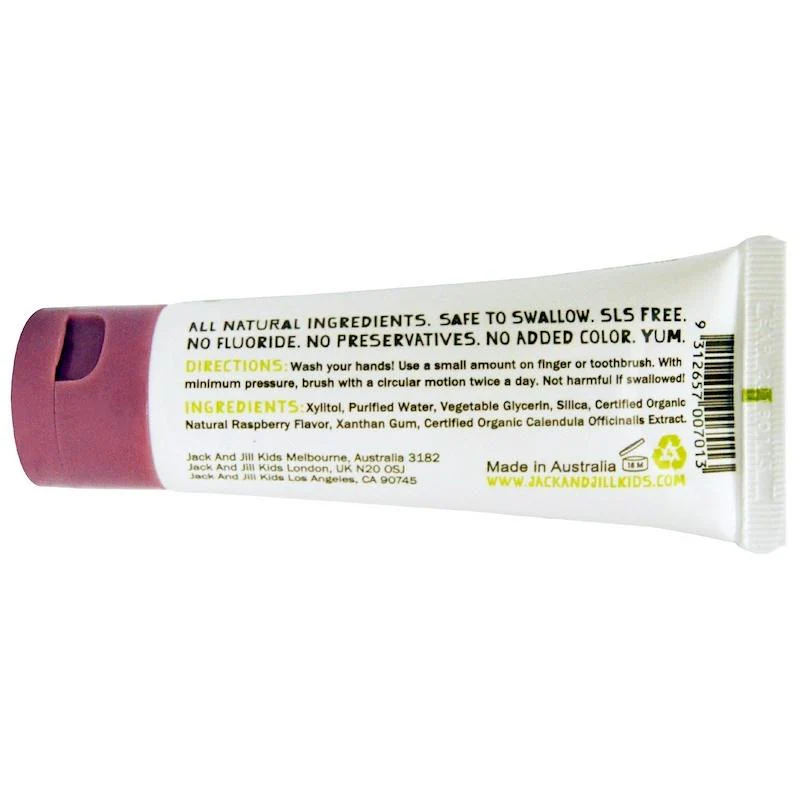 Natural Toothpaste - Raspberry by Jack N' Jill - Image 2