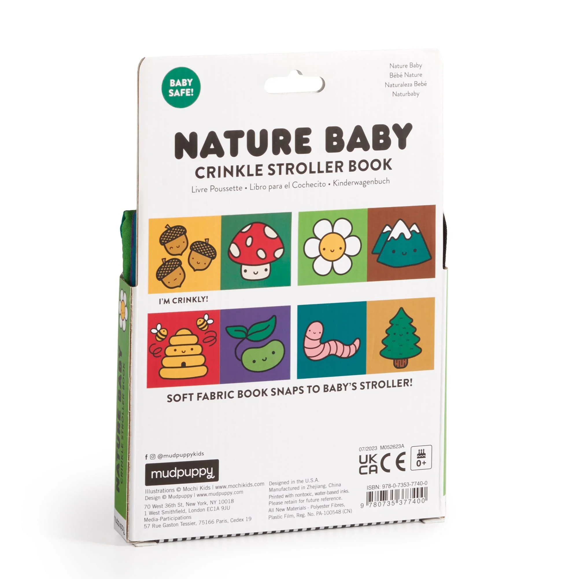 Nature Baby Crinkle Fabric Stroller Book by Mudpuppy - Image 5