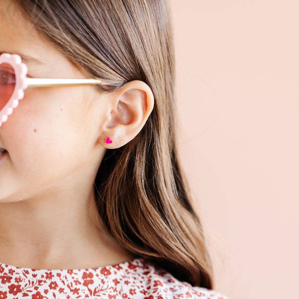 Neon Heart Earrings by Pip Pop Post - Image 2