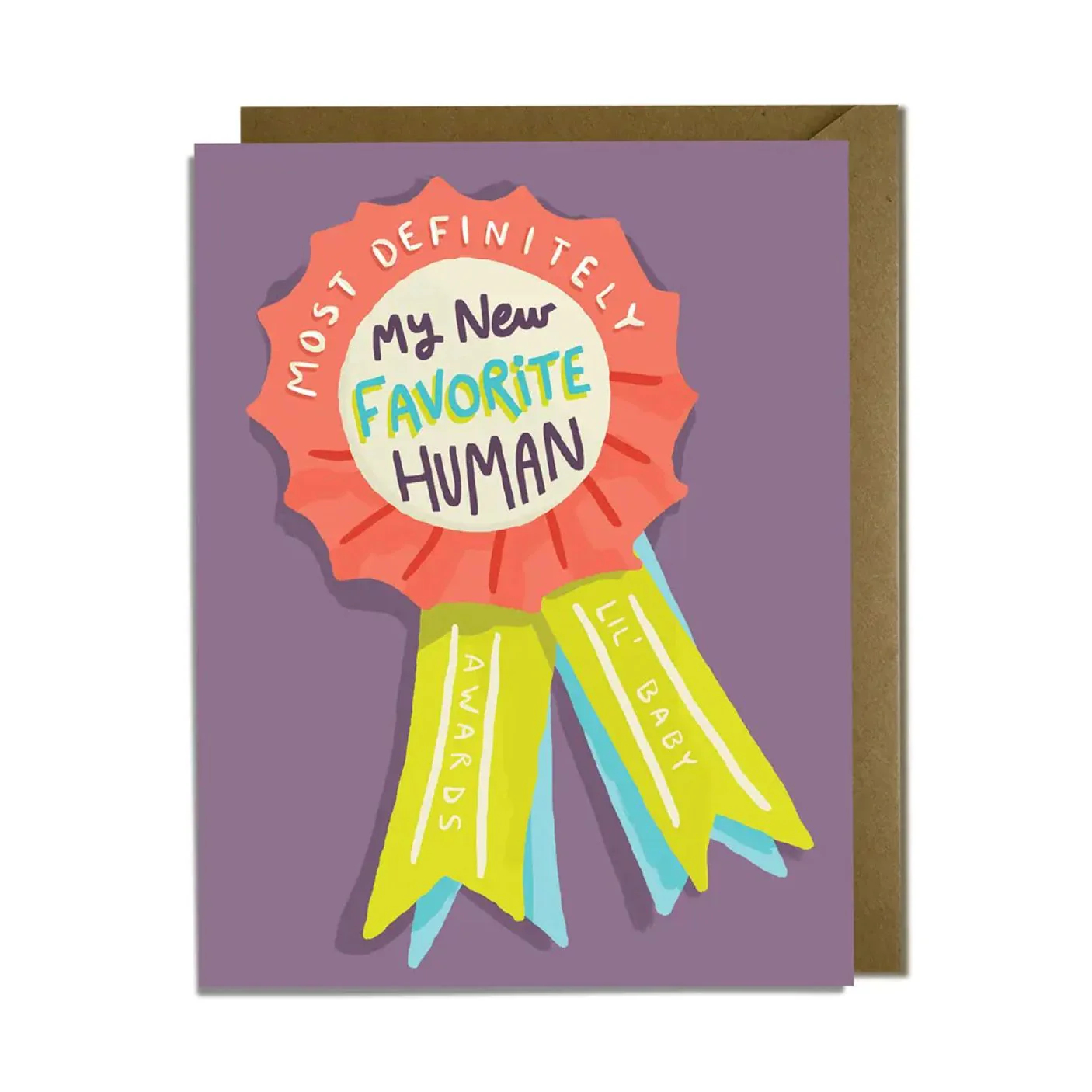 New Favorite Human Award Card by Kat French Design