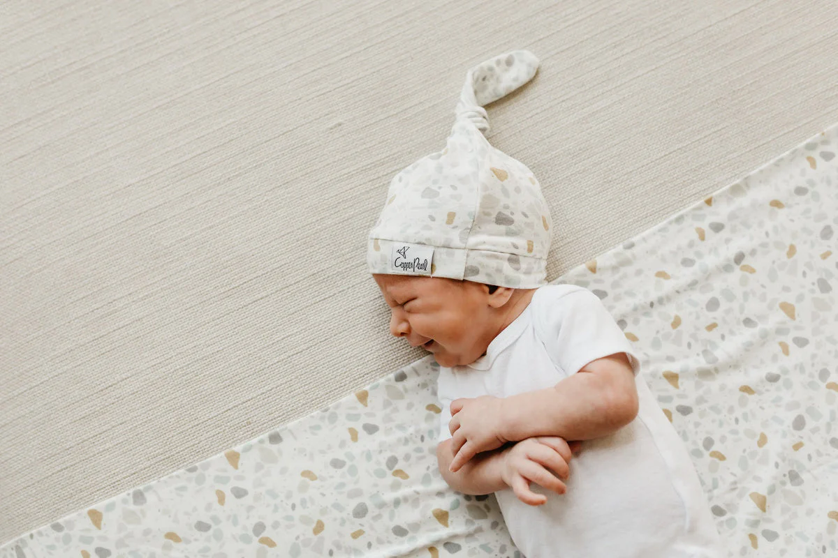 Newborn Top Knot Hat - Arlo by Copper Pearl - Image 3