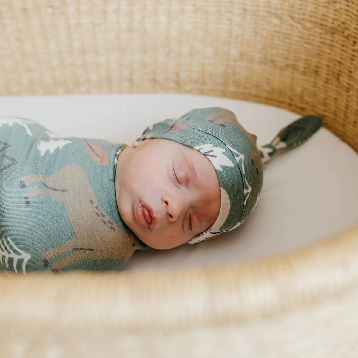Newborn Top Knot Hat - Atwood by Copper Pearl - Image 2