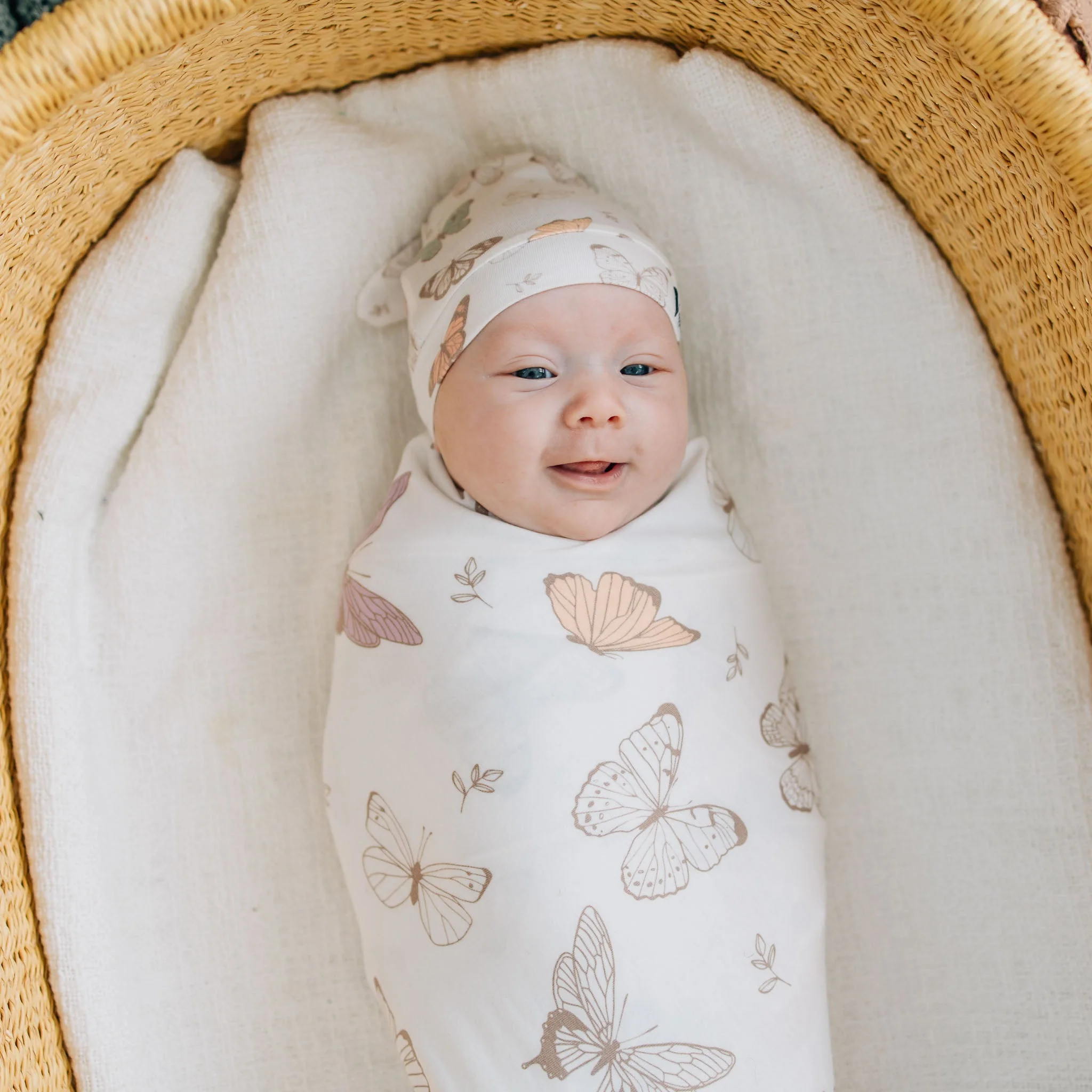 Newborn Top Knot Hat - Luna by Copper Pearl - Image 3