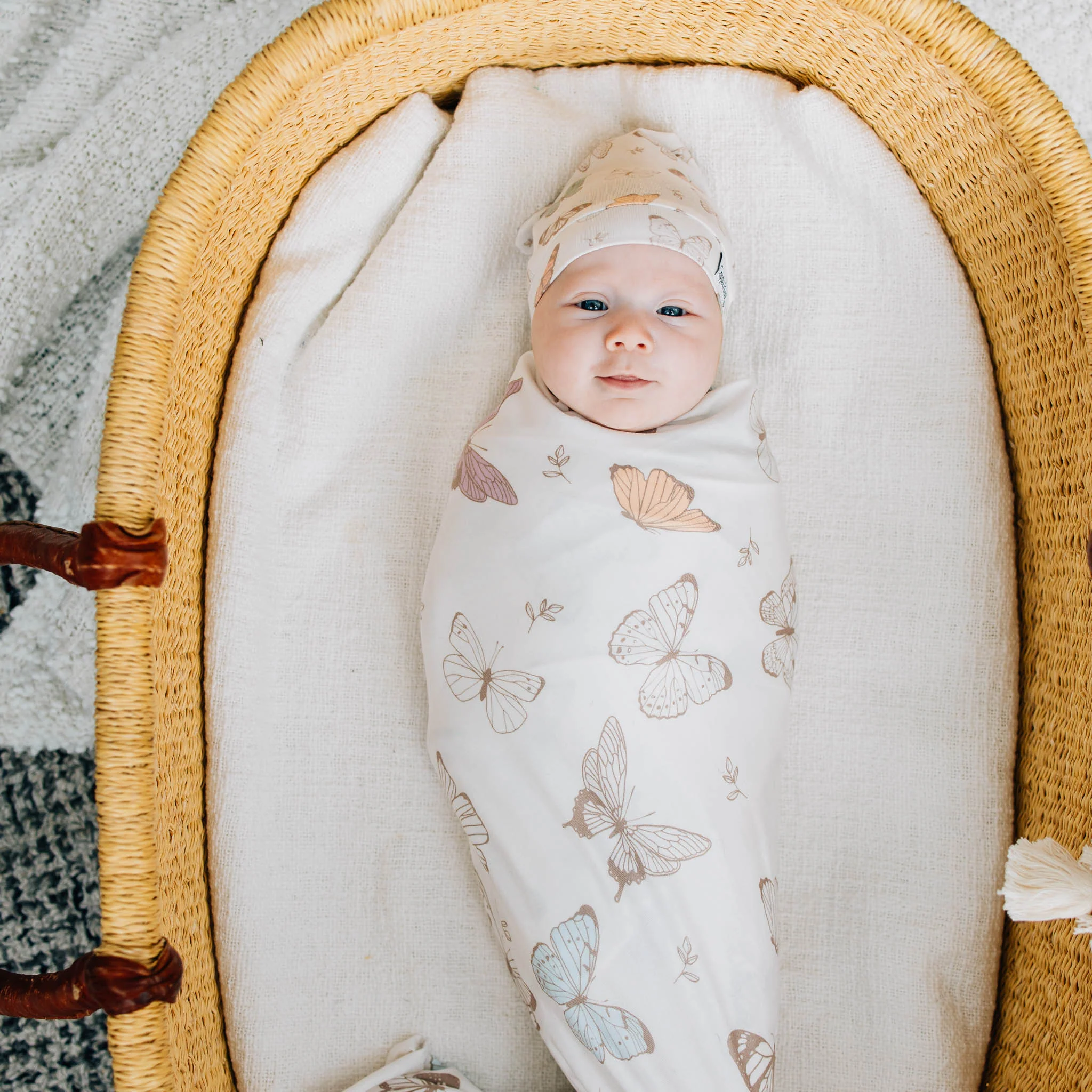 Newborn Top Knot Hat - Luna by Copper Pearl - Image 5