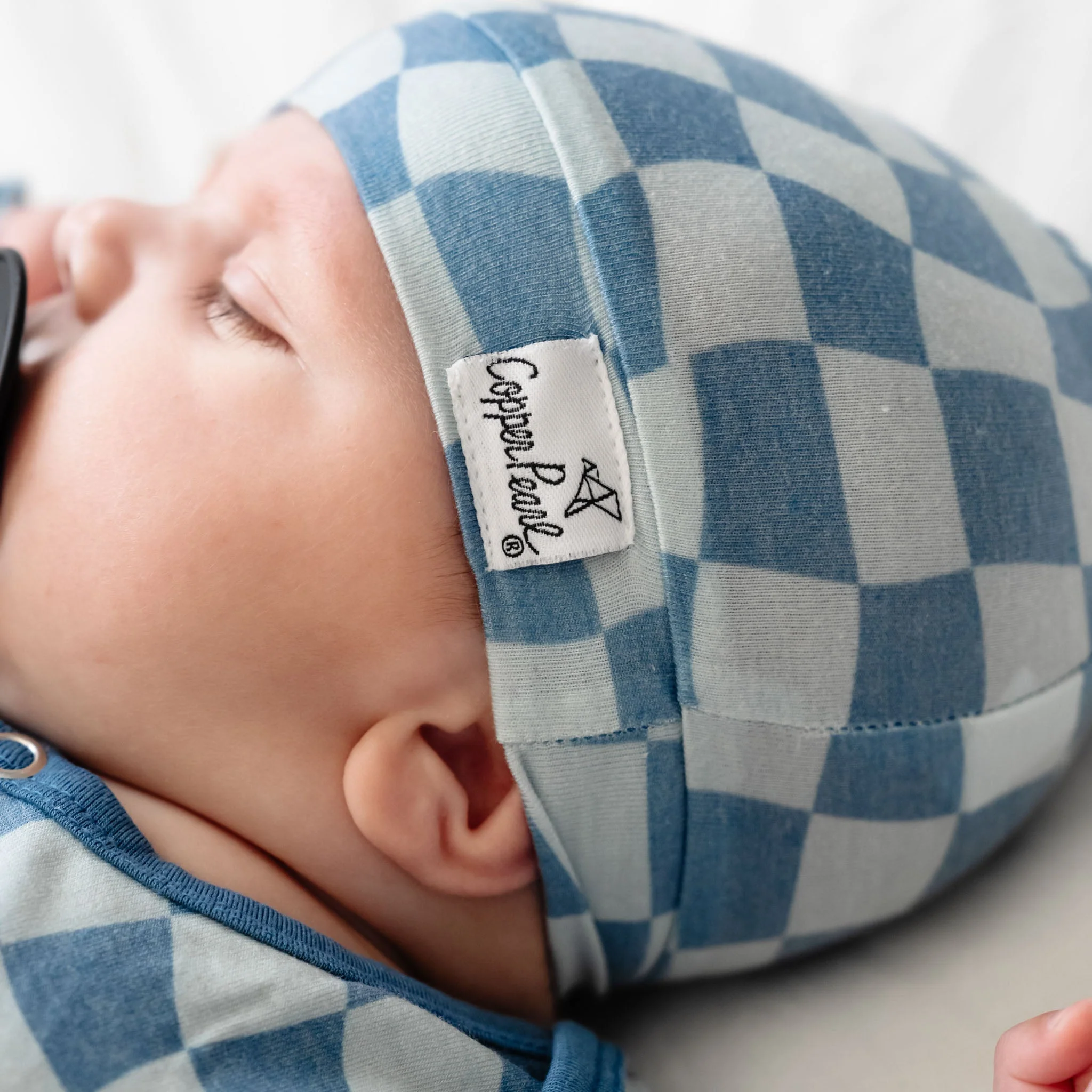 Newborn Top Knot Hat - Miles by Copper Pearl - Image 5