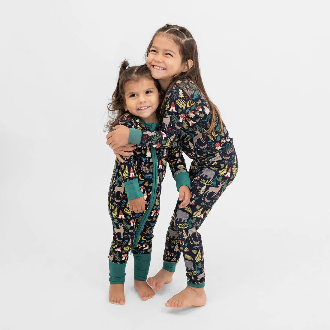 Night Forest Bamboo Pajamas Baby Romper by Emerson and Friends - Image 5