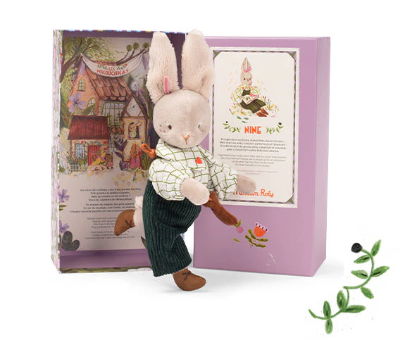 Nine the Rabbit (The Minouchkas) Stuffed Toy by Moulin Roty - Image 3