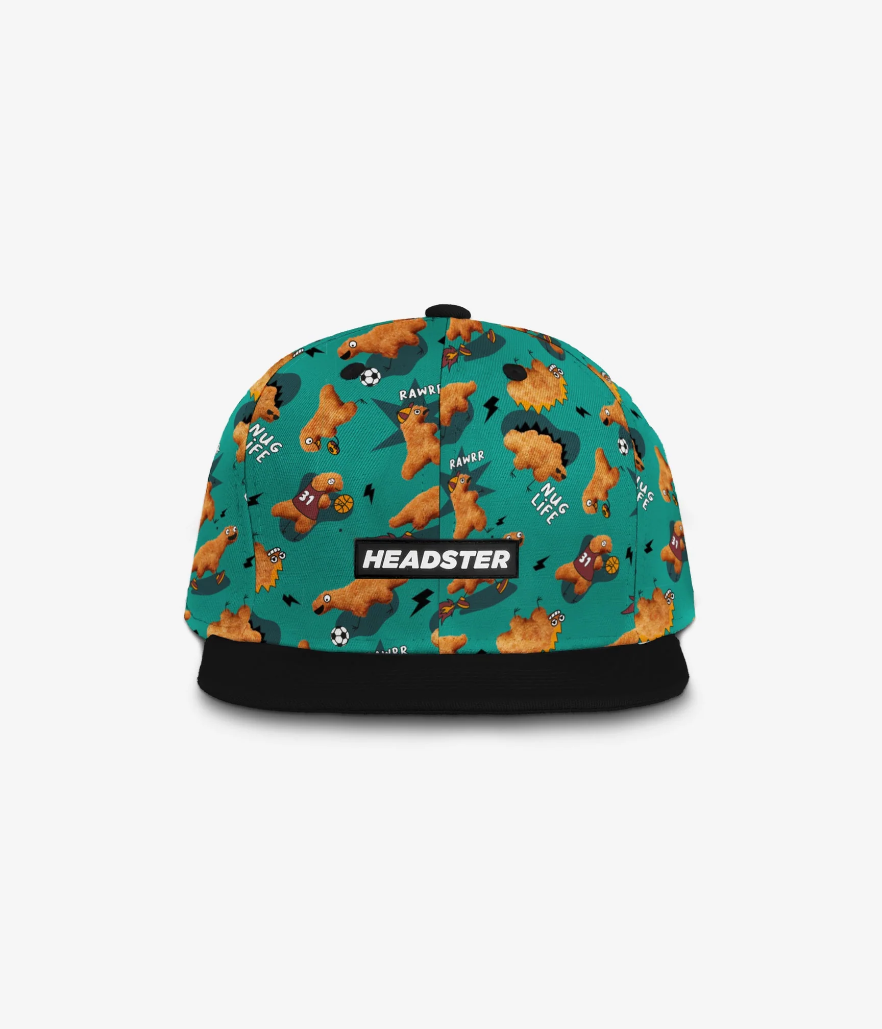 Nug Life Snapback - Turquoise/Aqua by Headster Kids - Image 2