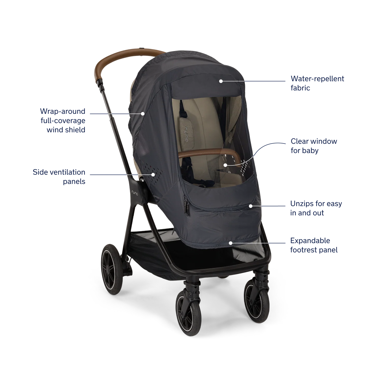 Stroller Wind Cover by Nuna - Image 3