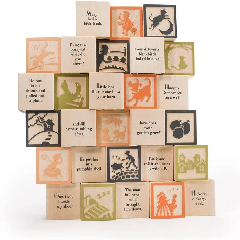 Nursery Rhyme Wooden Blocks by Uncle Goose - Image 2