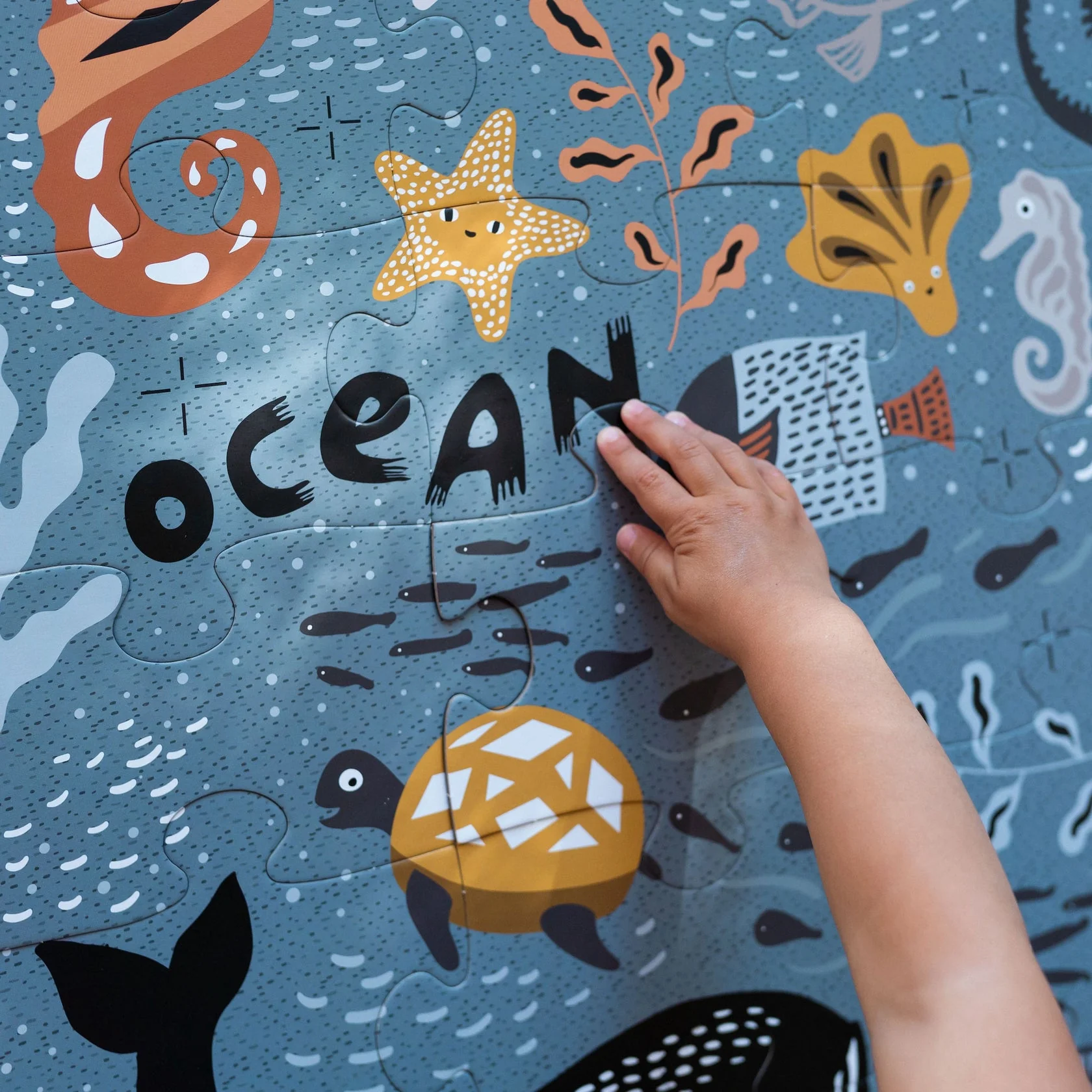 Ocean Life Floor Puzzle by Wee Gallery - Image 3