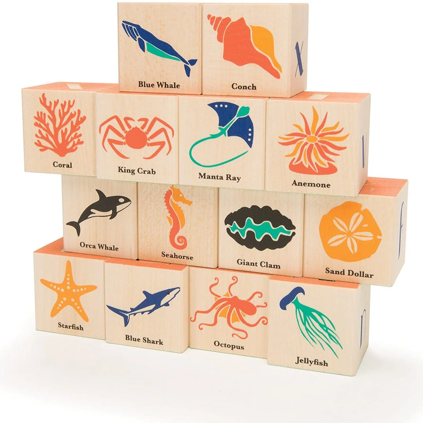 Ocean Wooden Blocks by Uncle Goose - Image 3