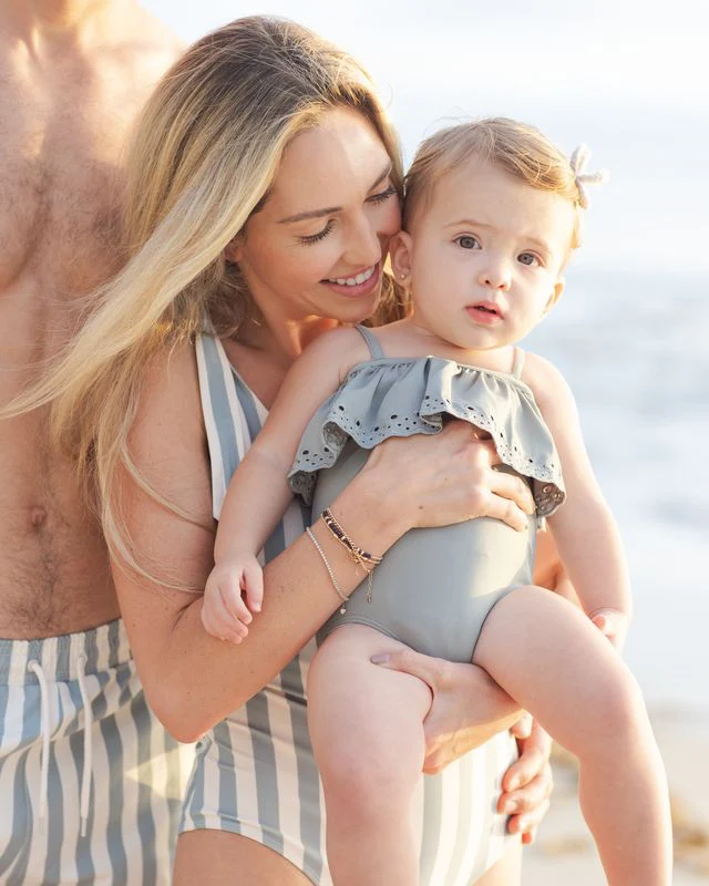 Off-The-Shoulder One-Piece - Sea Green by Rylee + Cru - Image 2