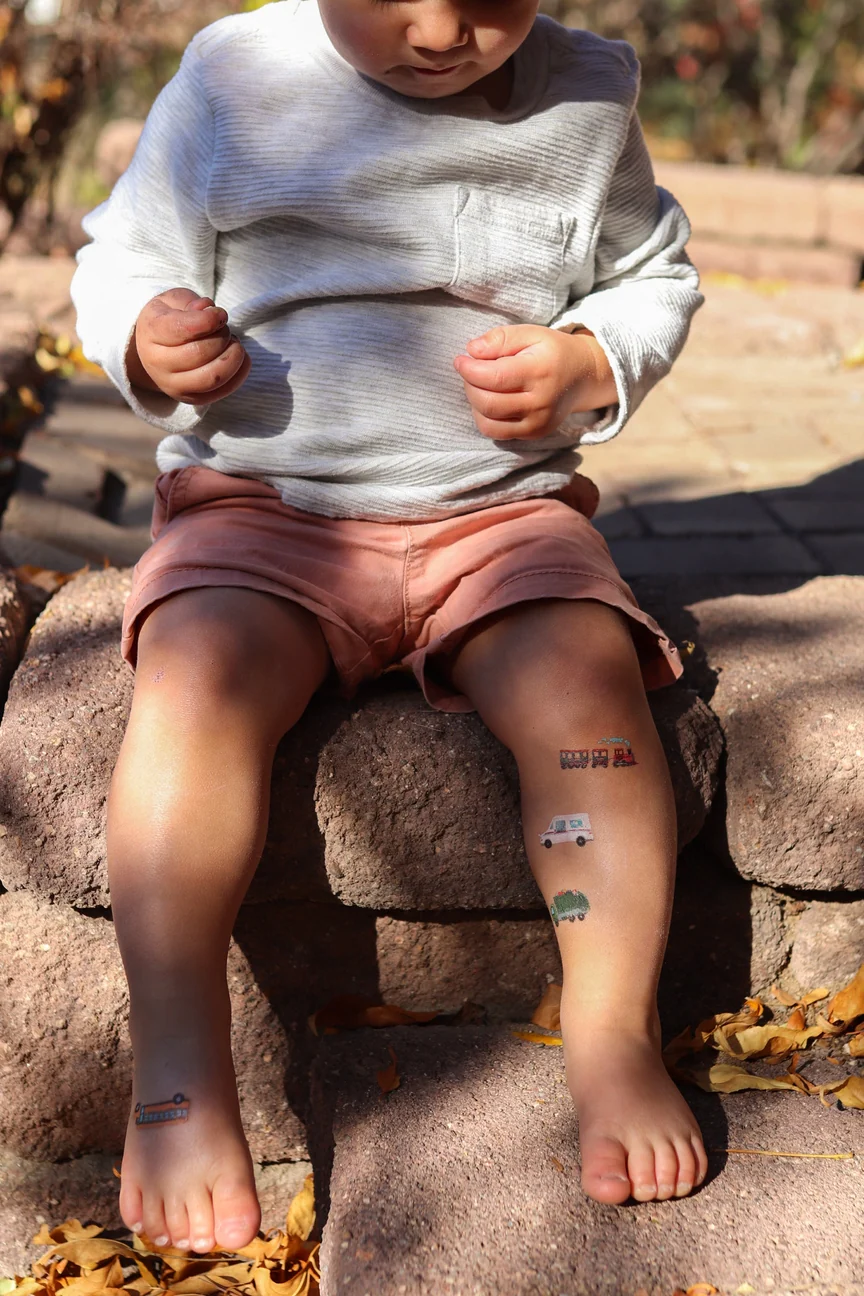 On Wheels Temporary Tattoos - Set of 2 by Saint Tattoos - Image 2