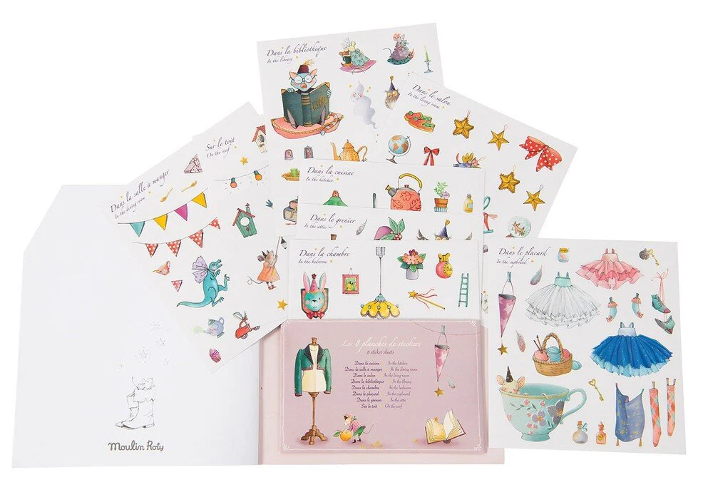 Once Upon A Time Coloring and Sticker Book by Moulin Roty - Image 2