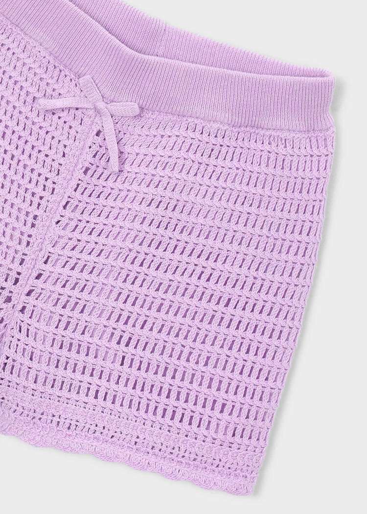 Openwork Shorts - Lilac by Mayoral - Image 3