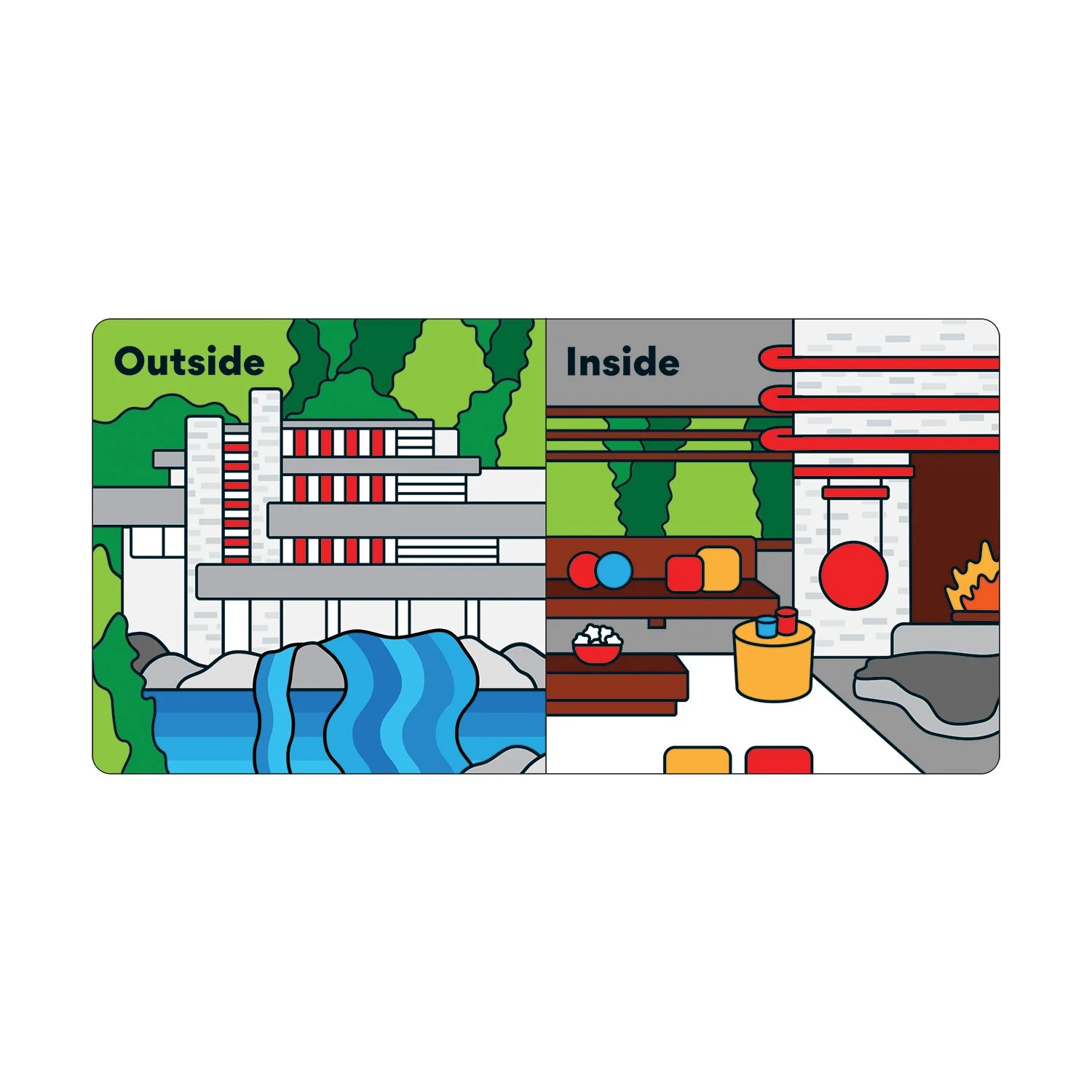 Opposites with Frank Lloyd Wright - Board Book - Image 4