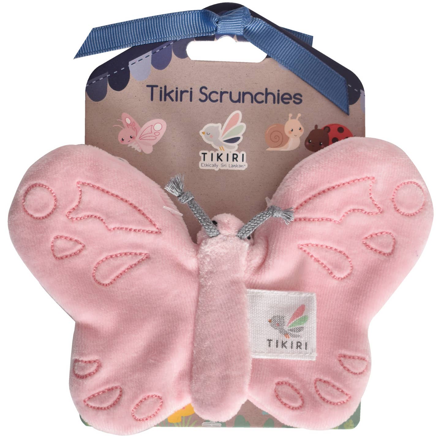 Organic Butterfly Crinkle Toy by Tikiri Toys - Image 2