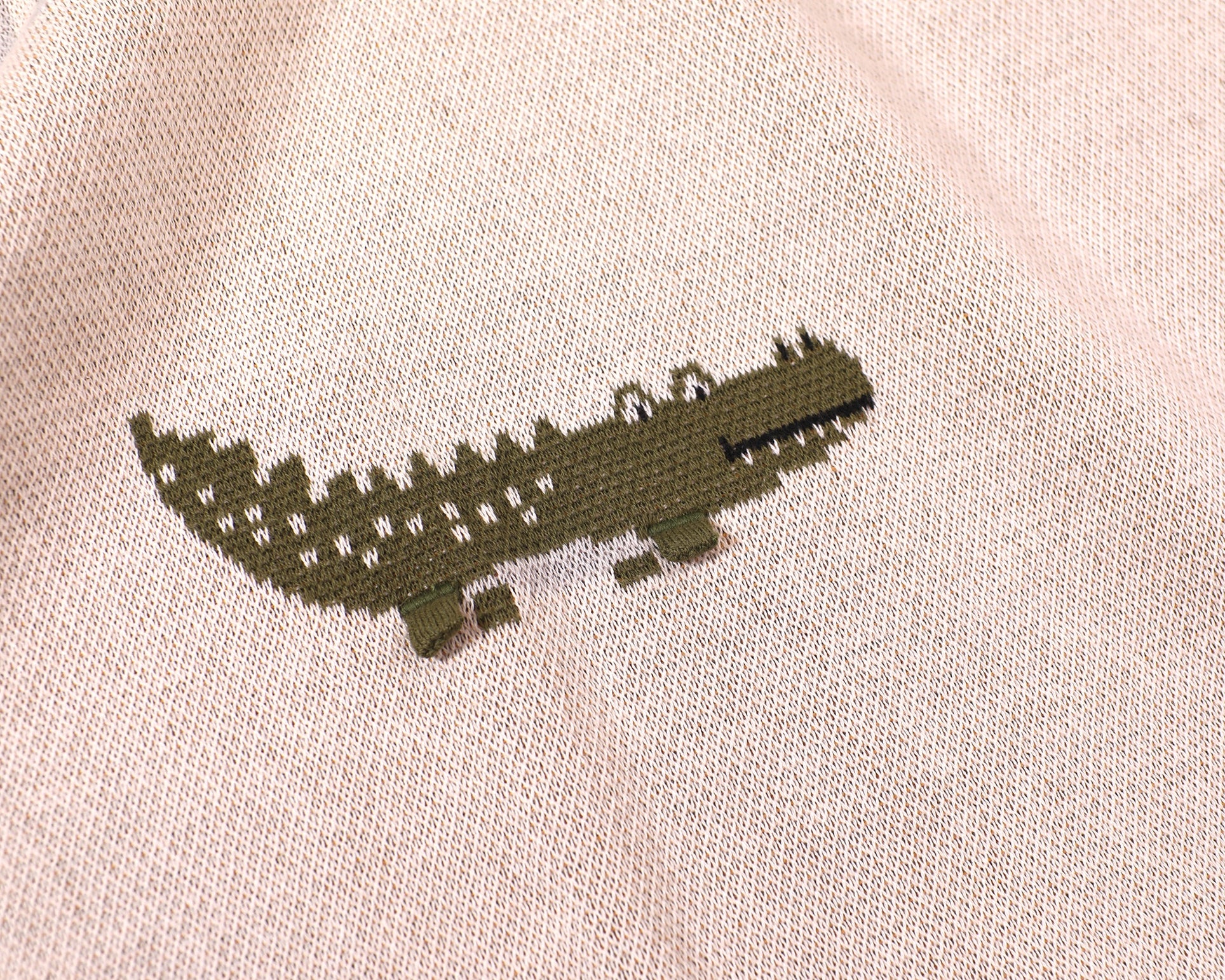 Organic Cotton 3D Jacquard Sweater Knit Baby Blanket - Savannah by Viverano Organics - Image 5