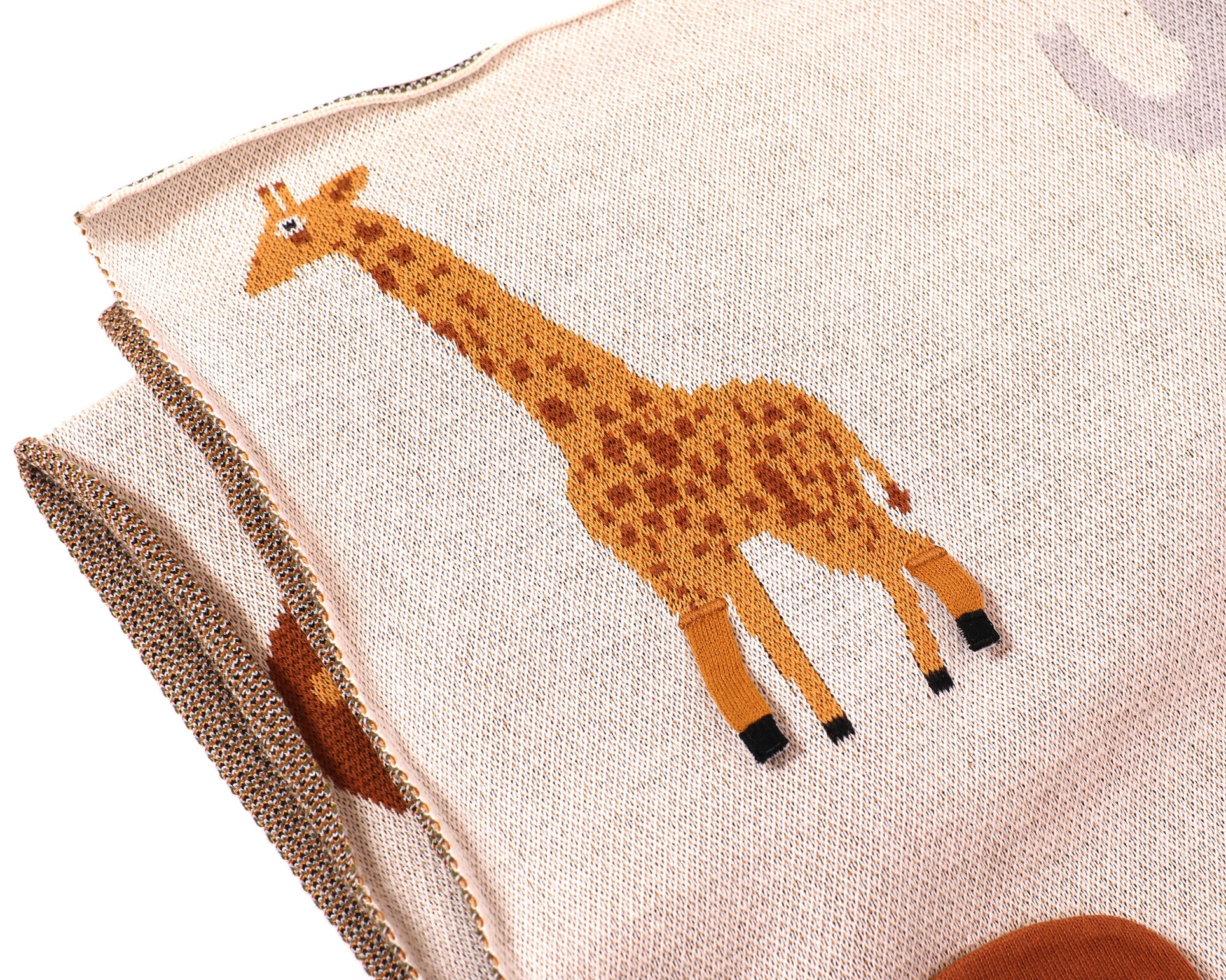 Organic Cotton 3D Jacquard Sweater Knit Baby Blanket - Savannah by Viverano Organics - Image 6