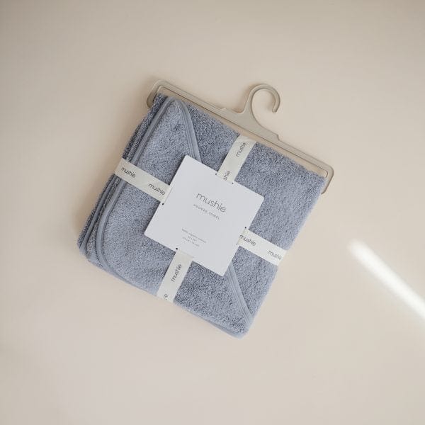 Organic Cotton Baby Hooded Towel - Tradewinds by Mushie & Co - Image 3