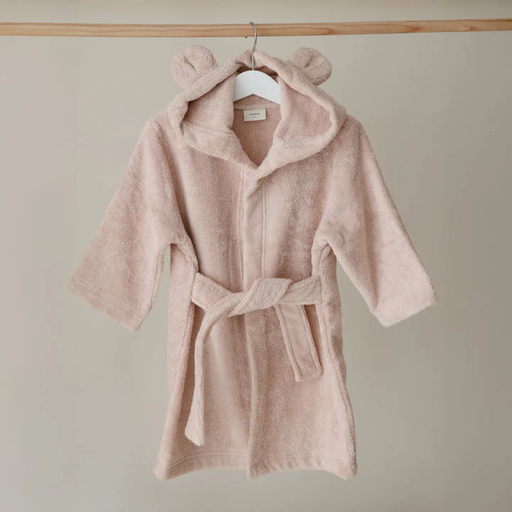 Organic Cotton Bear Robe - Blush by Mushie & Co - Image 8