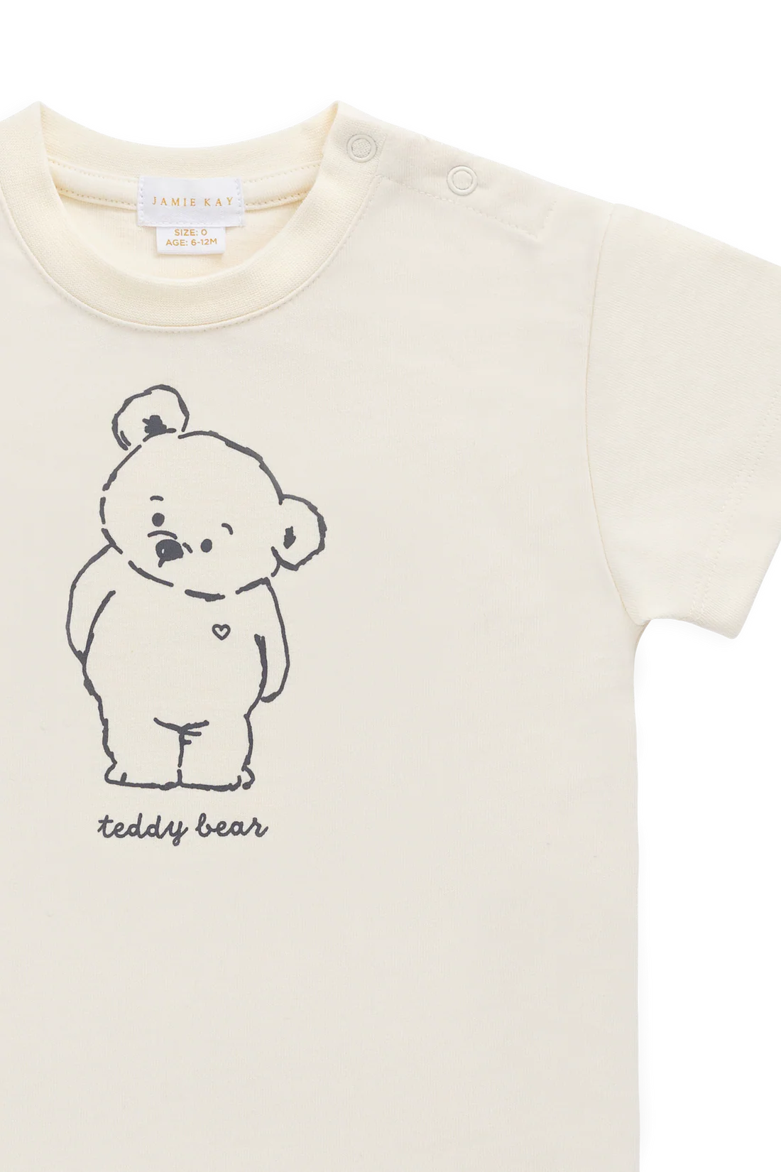 Organic Cotton Bjorn Tee - Snuggle Buddy Cloud by Jamie Kay - FINAL SALE - Image 5