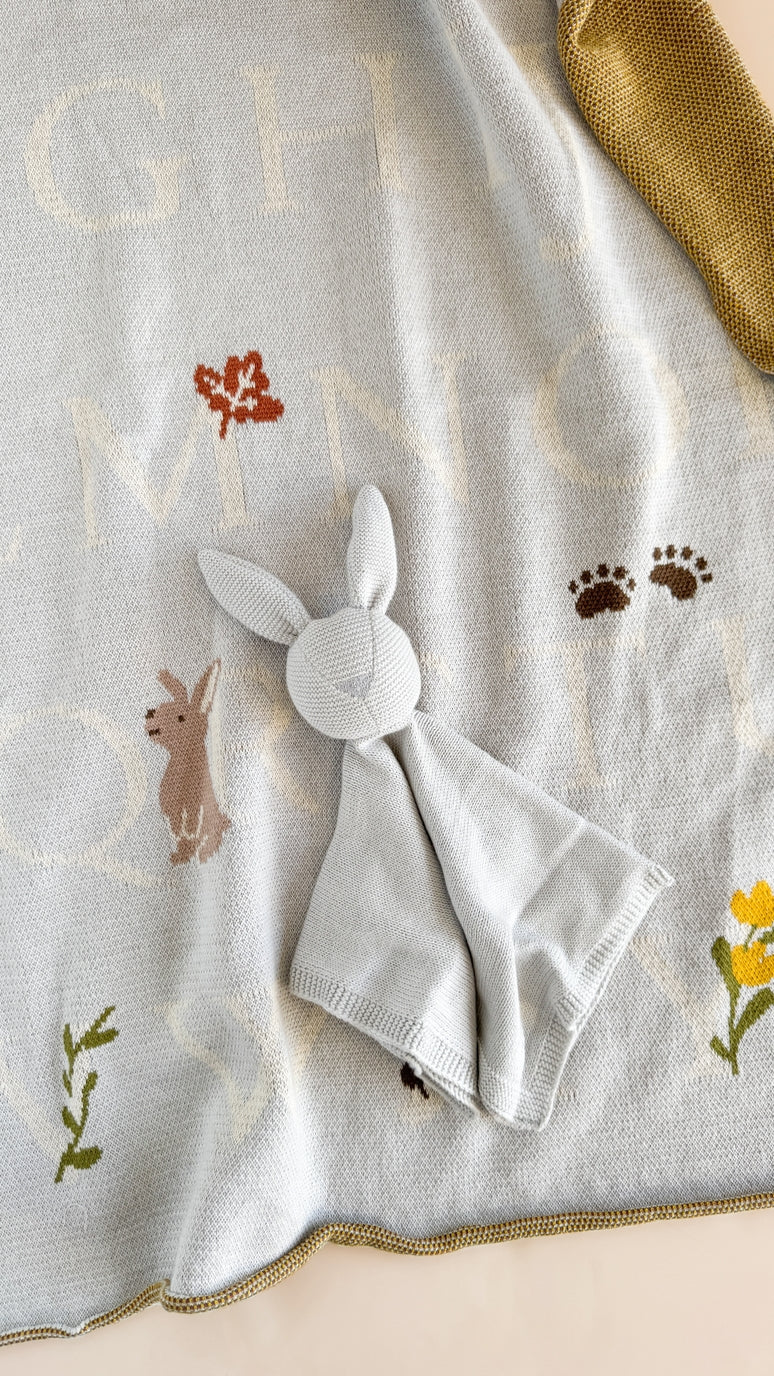 Organic Cotton Blanket - Abc Woodland by The Blueberry Hill - Image 9
