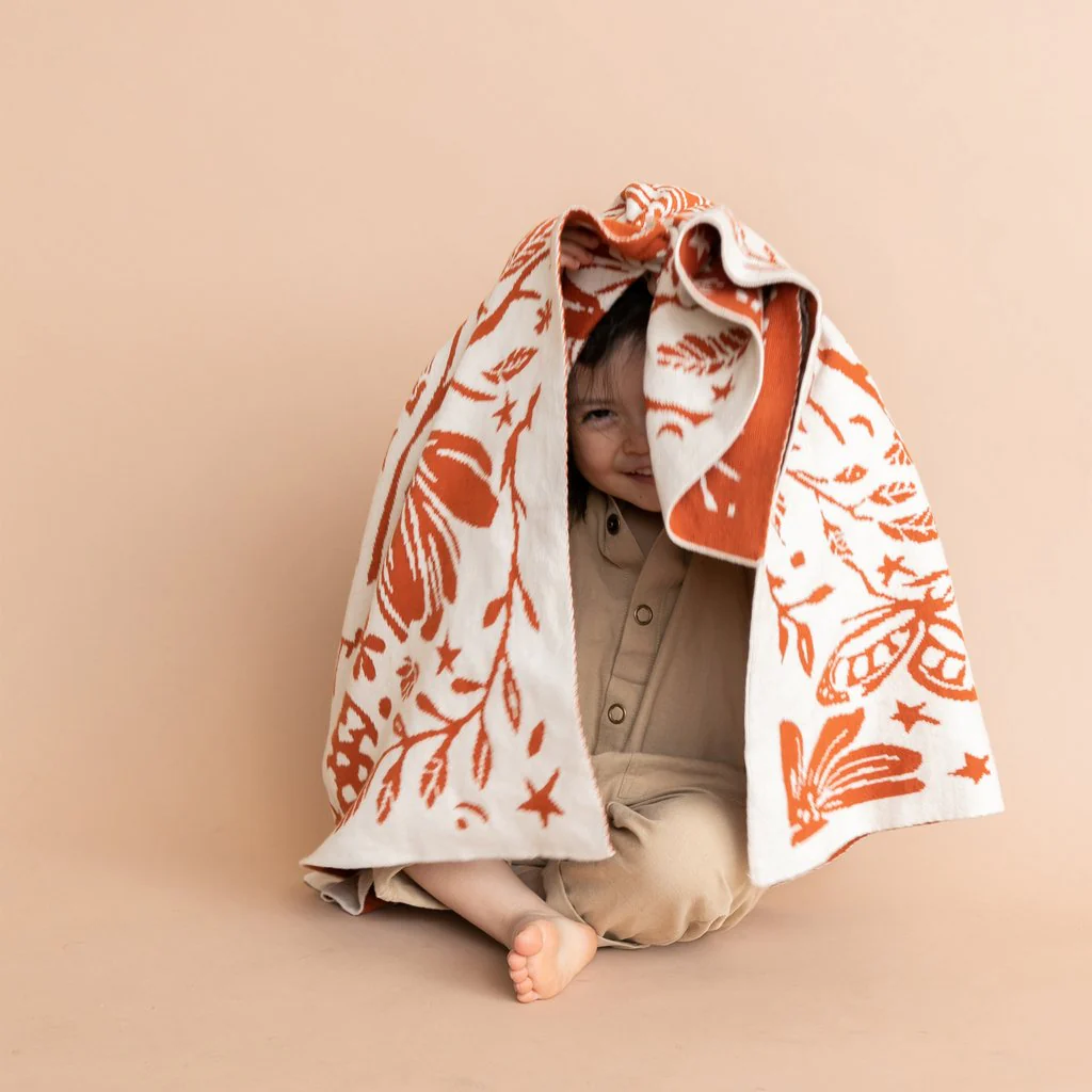 Organic Cotton Blanket - Fox by The Blueberry Hill - Image 2