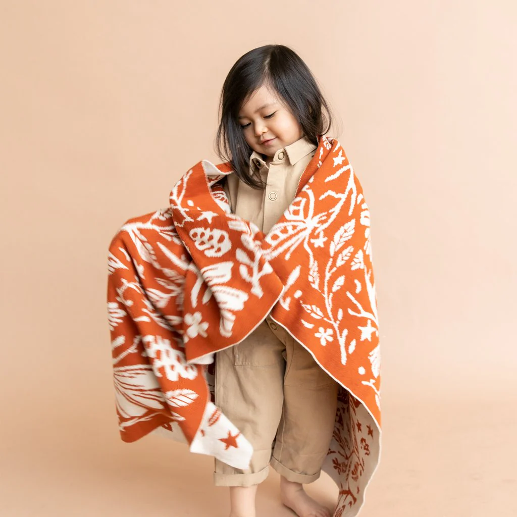 Organic Cotton Blanket - Fox by The Blueberry Hill - Image 3